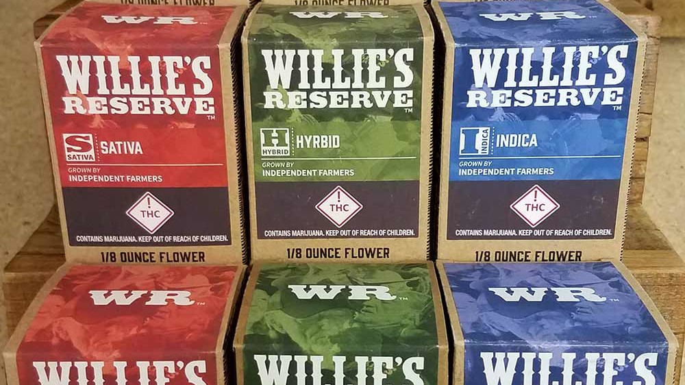 Willie's Reserve Eighths at Lightshade Dispensary Aurora and Denver