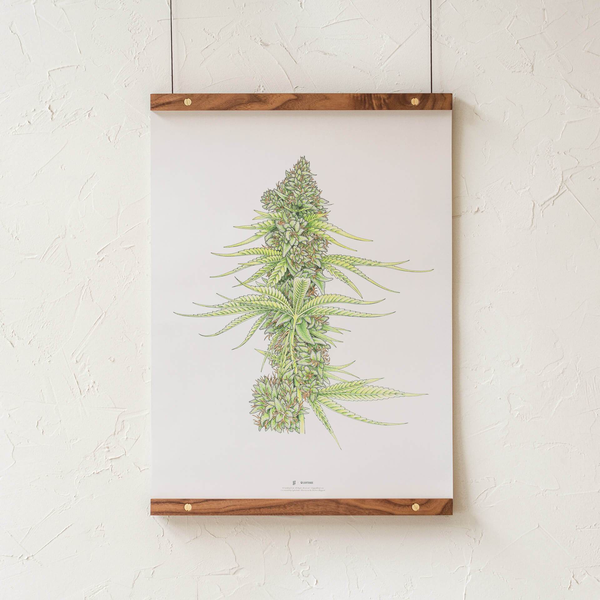 Lightshade & Goldleaf custom cannabis art