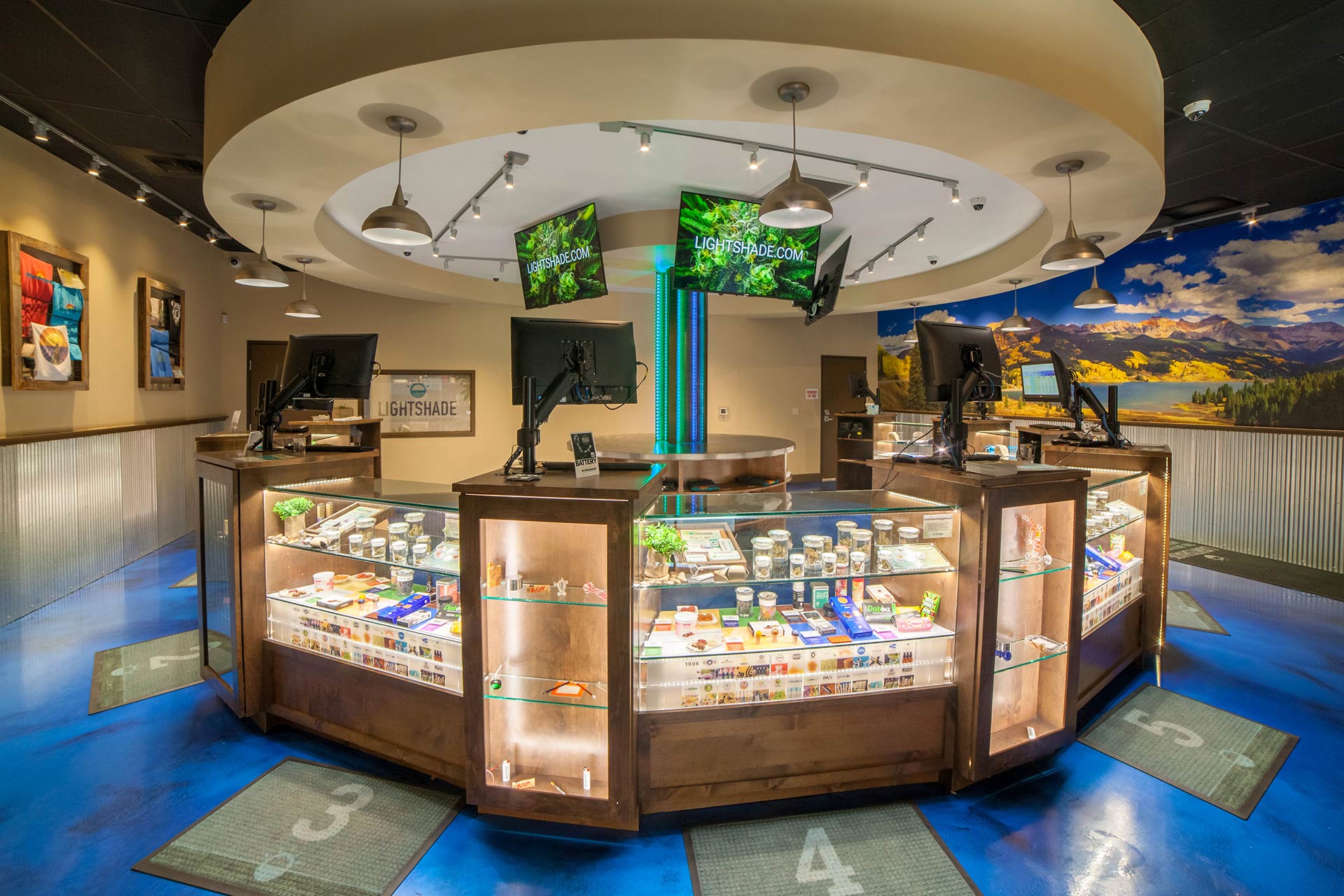 Cannabis Order Counter inside the Lightshade Federal Heights Dispensary